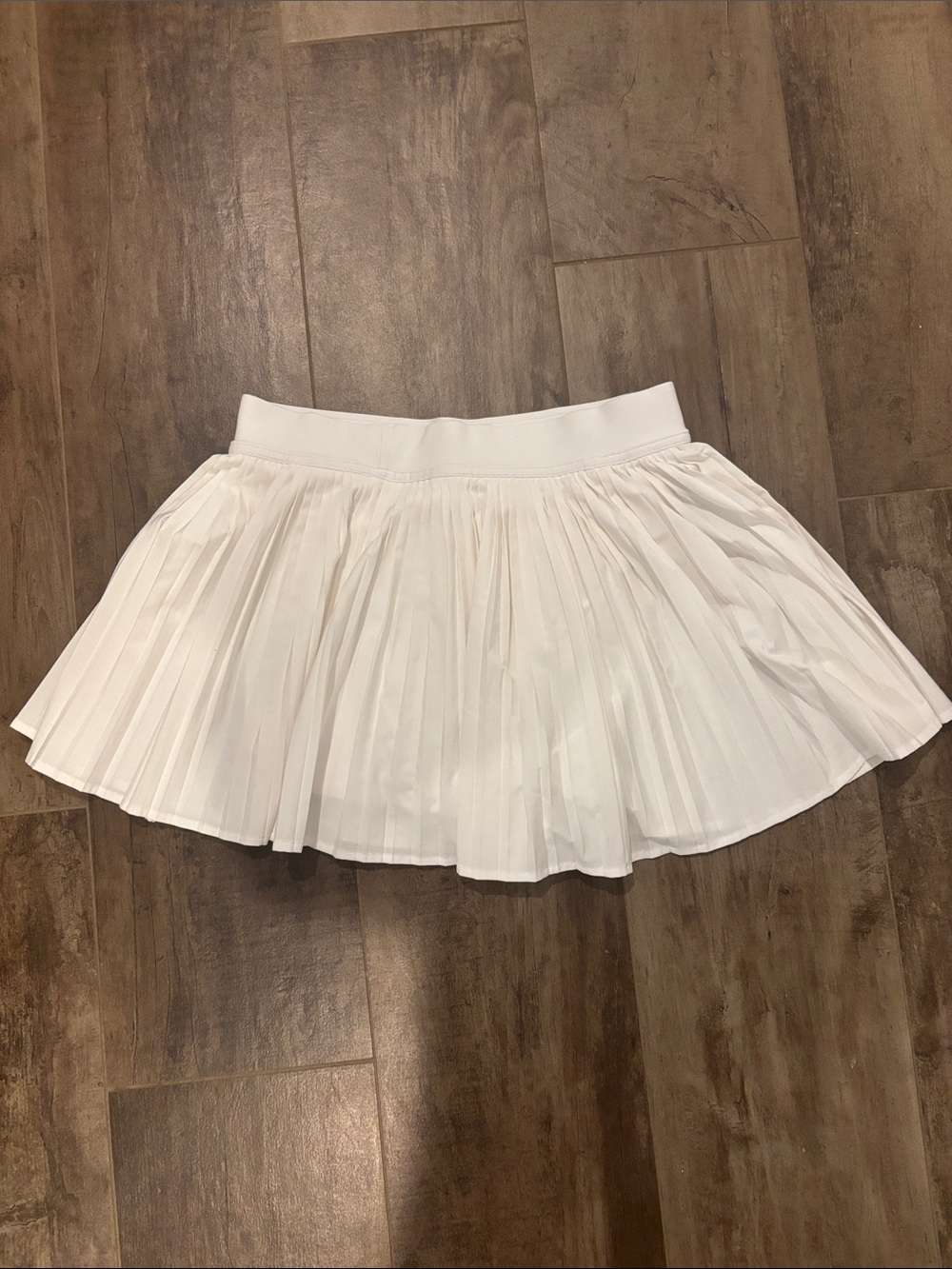 White Tennis Skort Pleated
